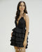CZARI Brand's Kiyara Dress in Black Glittery