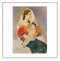JOSEPH VILLAMAR, "MOTHER AND CHILD", 10 X 7.5 INCHES