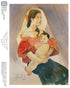 JOSEPH VILLAMAR, "MOTHER AND CHILD", 10 X 7.5 INCHES