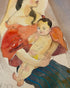 JOSEPH VILLAMAR, "MOTHER AND CHILD", 10 X 7.5 INCHES