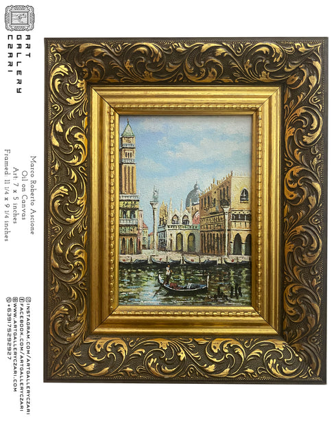 MARCO ROBERTO ASCIONE, EUROPE, OIL ON CANVAS, 7 X 5 INCHES