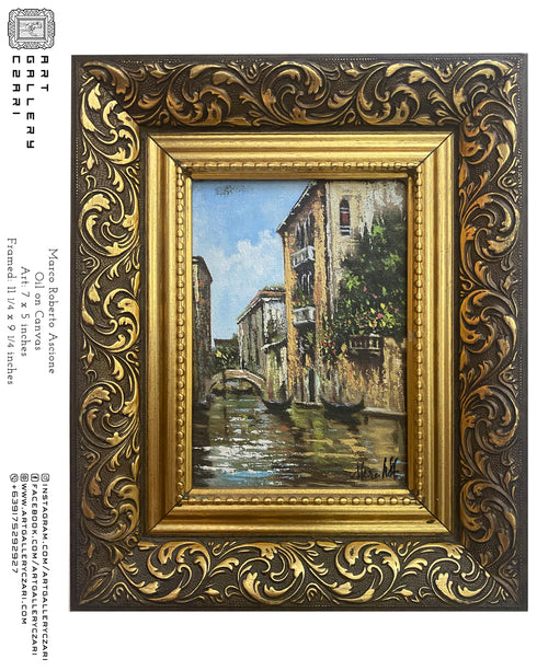 MARCO ROBERTO ASCIONE, EUROPE, OIL ON CANVAS, 7 X 5 INCHES