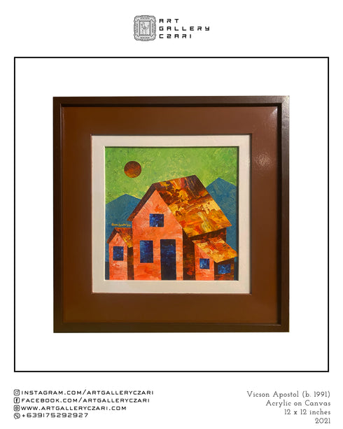 VICSON APOSTOL, TAHANAN, 12 X 12 INCHES