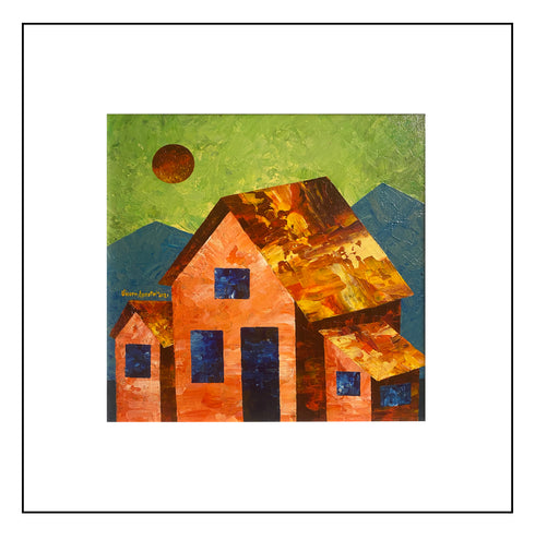 VICSON APOSTOL, TAHANAN, 12 X 12 INCHES