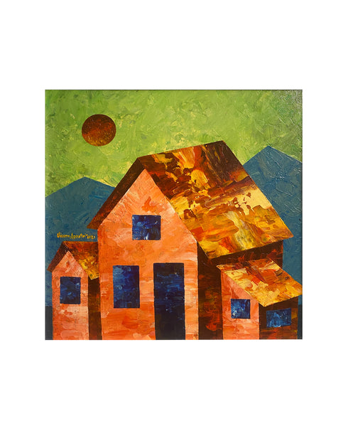 VICSON APOSTOL, TAHANAN, 12 X 12 INCHES